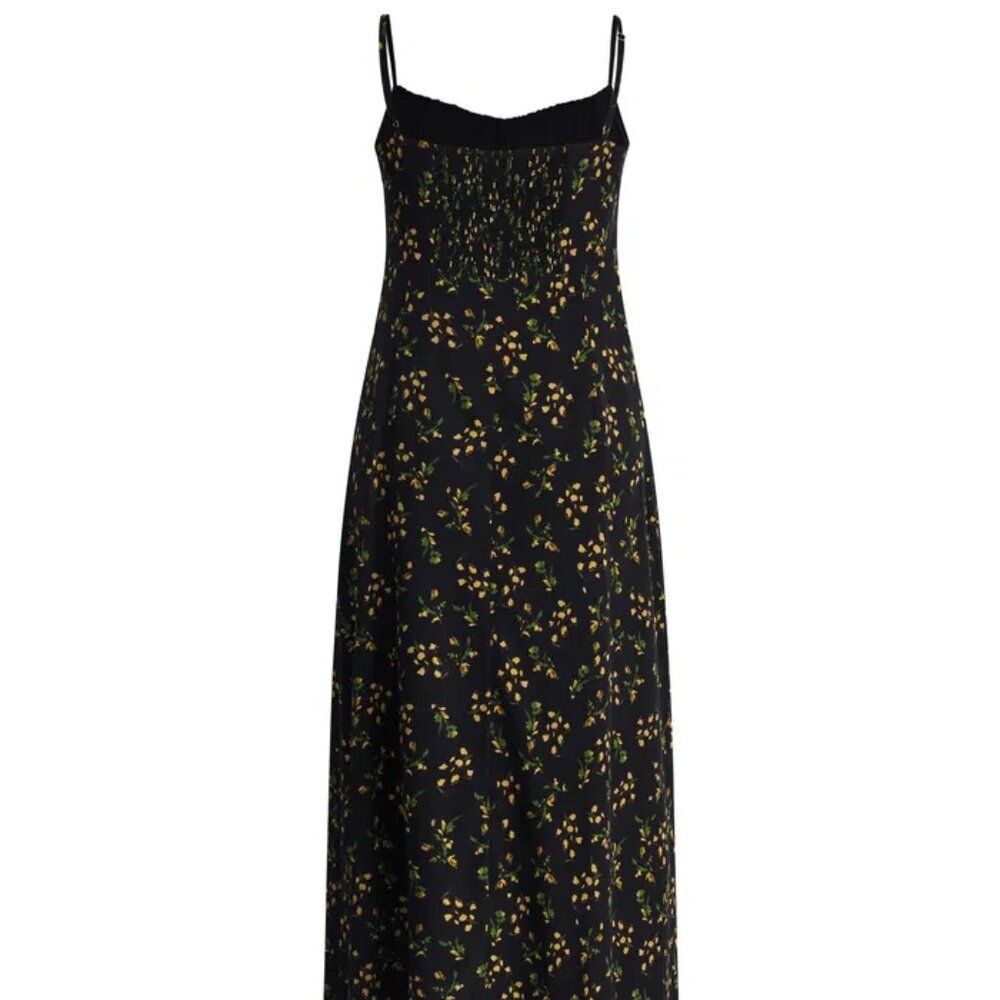 Fabrique Nora Floral Slip Camin Dress in Mulberry Silk Crepe - Picture 6 of 10